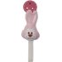 Trudi Cremino collection pacifier holder pink rabbit