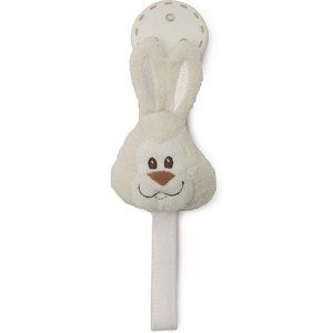 Trudi Cremino collection pacifier holder ivory rabbit