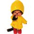 Sekiguchi Monchhichi Boy with yellow rain coat and red boots 20 cm