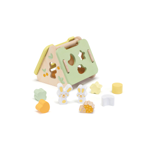  Sevi Wooden Shape Sorter Bunny 11-piece