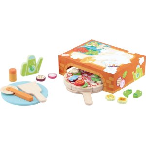 Sevi Wooden toy pizza oven 22-piece