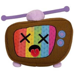 Ami Amis Jumbo Telly télévision rétro peluche tricotée 28 cm