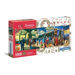 Clementoni Classic Christmas Collection Panoramo Puzzel 1000 Delig Kerstpuzzel