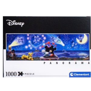 Clementoni High Quality Panorama Puzzel 1000 Stukjes Mickey & Minnie LOVE