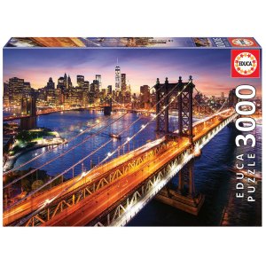 Educa Puzzel 3000 stukjes Manhatten Brooklyn Bridge