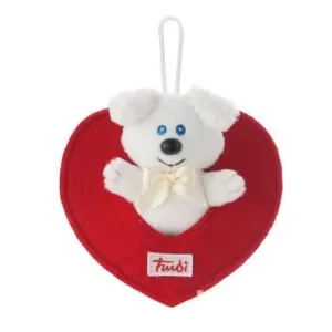 Trudi Sweet Collection plush pendant dog in heart 9 cm