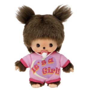 Sekiguchi Monchhichi Bebichhichi Girl Romper It's a girl 16 cm !!!Pre-Order!!!